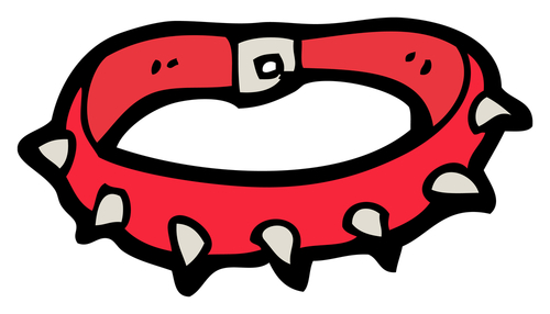 Red dog collar